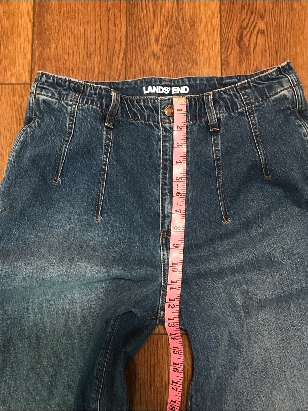 Lands' End Women’s Relaxed Wide-Leg Jeans Size 12 - Picture 9 of 12